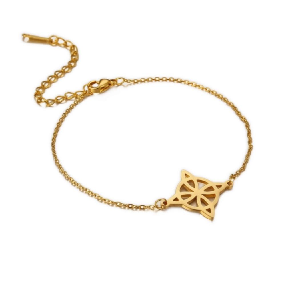 Witch Knot Bracelet Jewish Hebrew Tetragrammaton Bracelet Witchcraft Pentagram Bracelet For Women Amulet Jewelry Gift