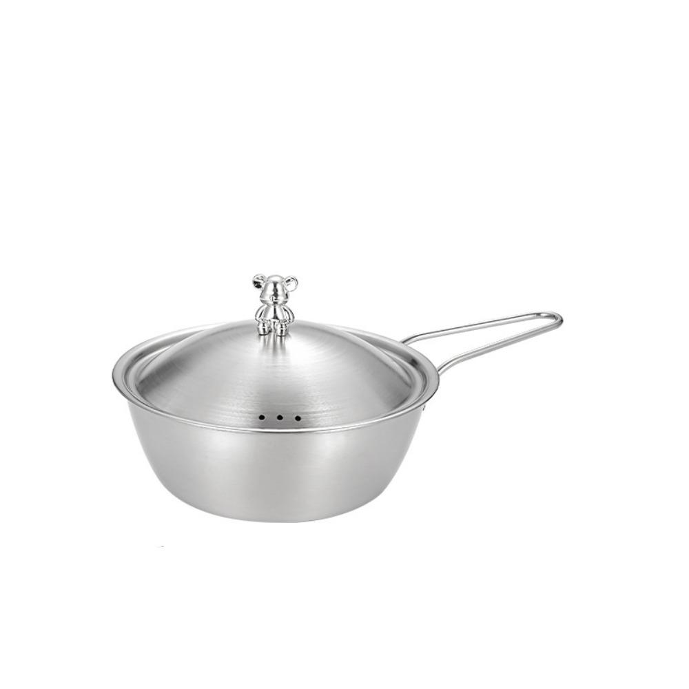 With Lid Instant Noodle Bowl Stainless Steel Snack Bowl Food Container Rice Wine Bowl  Household