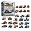 Collectible Acrylic Ornament 2026 Transportation Advent Calendar, 24-Day Set with Vehicle Daily Countdown Toy Figures, Christmas Tree Hanging