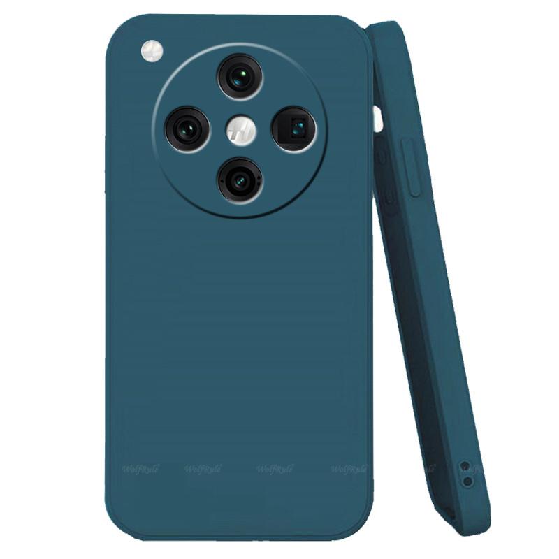 For OPPO Find X8 Case Cover OPPO Find X8 Capas Liquid Silicone Phone Bumper Shockproof Back TPU Soft Cover OPPO Find X8 Fundas