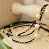 Vintage Natural Freshwater Baroque Pearl Pendant Temperament Simple Artificial Spinel Collarbone Chain Necklace