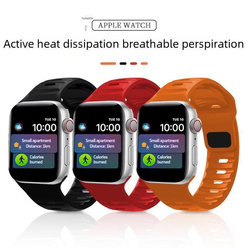 

Solid Color Silicone Strap for Apple Watch Series 1-9 42#