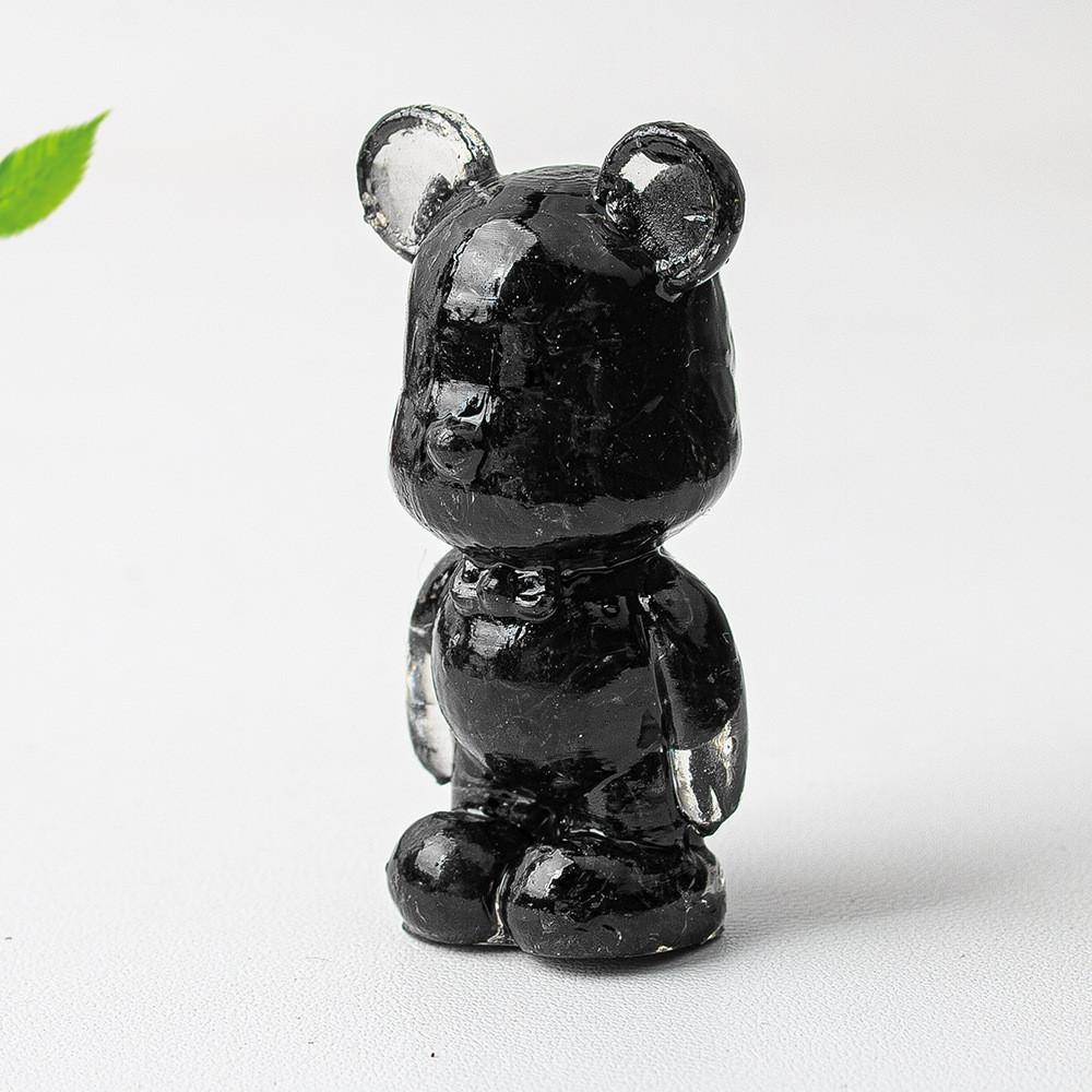 Crystal Violence Bear Resin Art Deco Statue Gift For Collectors