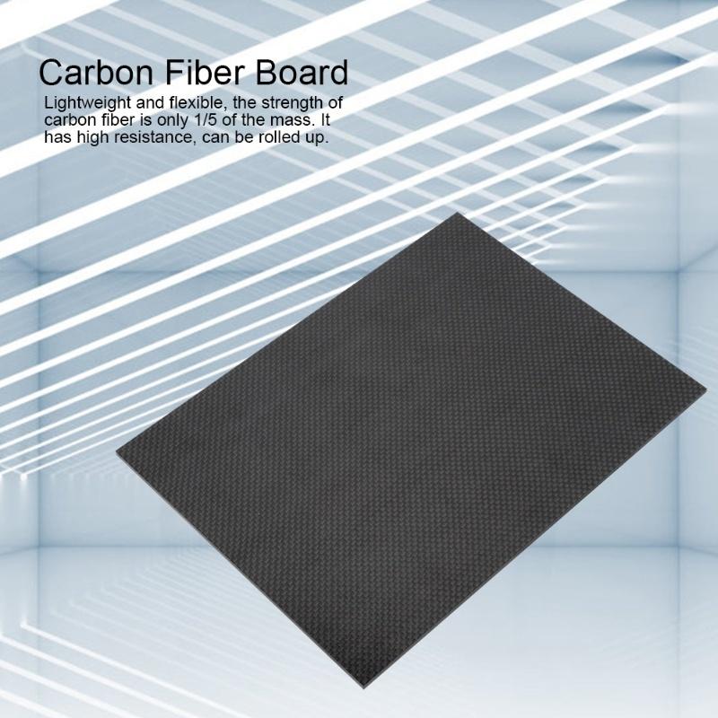 High Hardness Twill Carbon Fiber Plate Board Sheet Material With Bright Glossy SurfaceBright 200x300x0.5mm