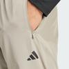 adidas Trainingshose Unifarben Logo Elastischer Bund Sport Lange Hose Herren Unterteile Kieselgrau IS3790