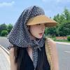 Korean Style Scarf Baseball Cap Star Print Strappy Scarf Hat Fashion Headscarf Baseball Hat  Spring