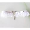 Gothic Lace Choker Crossed Charm Choker Necklace Heart Charm Choker Necklace Statement Jewelry for Girl Cosplay Parties