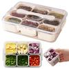 Spice Storage Container Multifunction Snack Divided Serving Tray Snack Serving Container for Sweets Veggie Nuts Fruit Storage