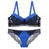 European and American Style Women Lingerie Set Sexy Lace Underwear Set Adjustable Gathered Push Up Bra and Panty Set