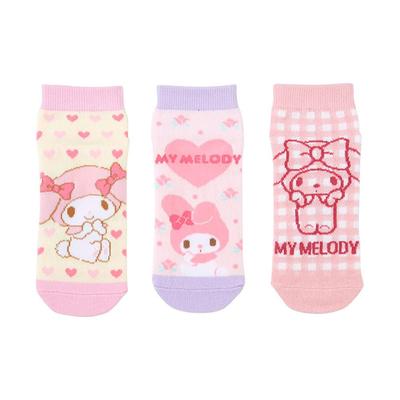 Sanrio Sanrio Kids Sneakers Socks 3 Pair Set Socks My Melody My Melody My Melody Character 454770 SANRIO (SANRIO) 13-15cm