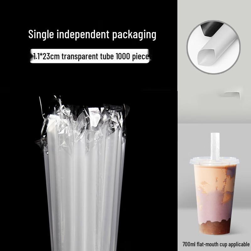 Homeglen Disposable Commercial Jumbo Straws 1.1cm x 23cm