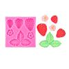 Strawberry Flower Leaf Fondant Silicone Mold Cake Decorating Tool Sugarcraft Chocolate Gumpaste Mold Resin Clay Tool