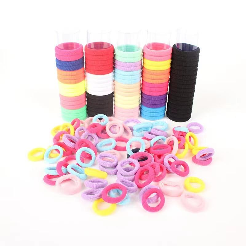 48Pcs/Set Women Elastic Hair Bands Kids Ponytail Holder Hair Accessories