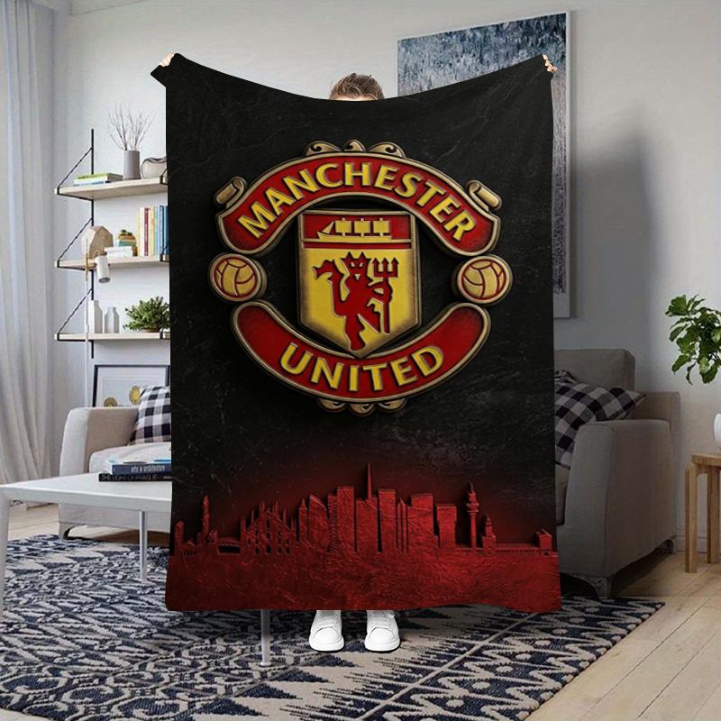 Manchester Logo 3D Wallpapers Android Apk Download Blanket Home Decor Suitable For All Seasons Air Conditioning Blanket Machine Washable