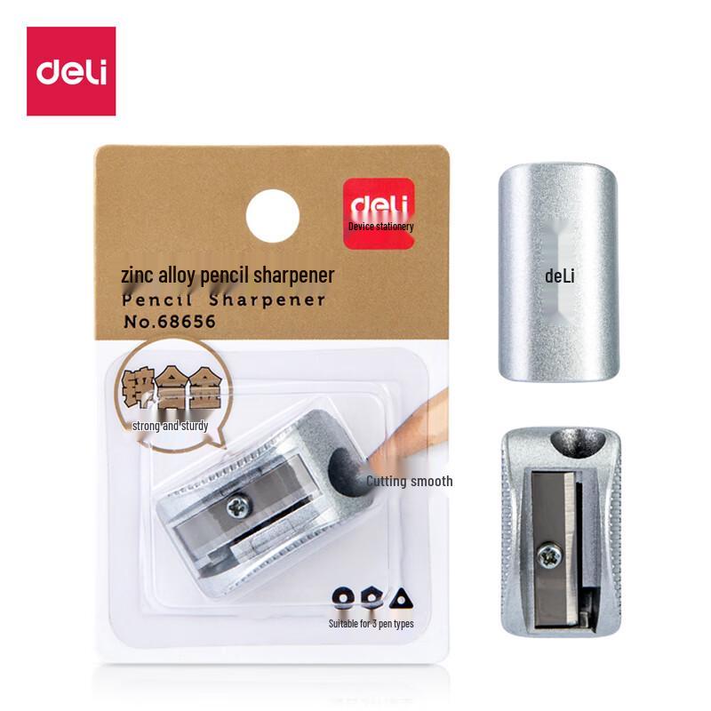 Deli 68656 Manual Zinc Alloy Pencil Sharpener