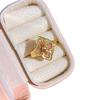 Ensemble de bijoux Vintage Style Couronne Rose Rose Pendentif Trèfle Dentelle Coquillage Bague pour Femmes