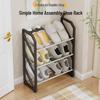 Stair-Step Shoe Rack: Perfect for Dorms & Doorways, Multifunctional Design