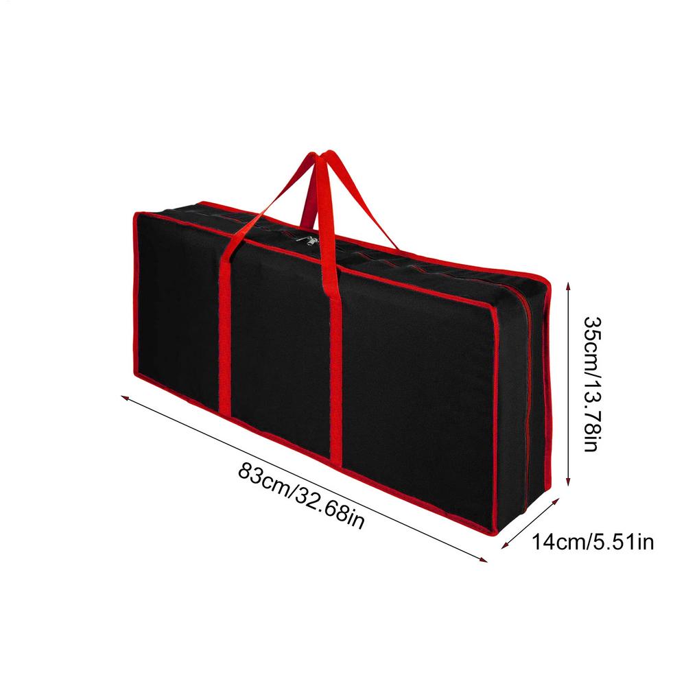 

Контейнер для упаковочной бумаги на молнии Рождественский чехол для переноски Органайзер для упаковочной бумаги для лент бантов наклеек Рождество чёрный