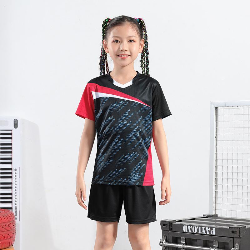 Children's Badminton Jersey Set Quick-drying Jersey Summer Children's Jersey Sports Short-sleeved Table Tennis Jersey The Same for Men and Women
