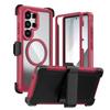 Three Anti-magnetic Mobile Phone Case for Samsung S26Ultra Bracket Protective Case A37 Anti-drop S25 All-inclusive 24