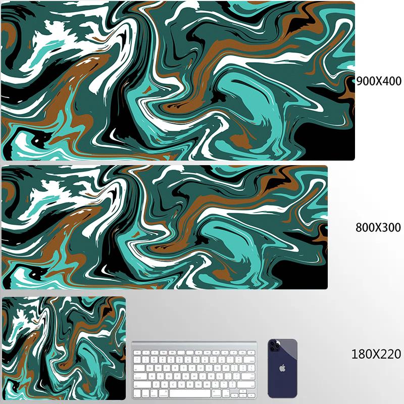 Tappetino Mouse Strata Liquid 900x400 Computer Laptop Anime Tappetino Tastiera Mouse XXL Tappetino Mouse Grande Tastiere Giocatori Decorazione Tappetino Scrivania