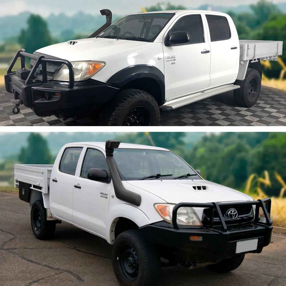 Car Airflow Snorkel Kit Air Intake for Toyota Hilux Vigo 2005 2006 2007 2008 2009 2010 2011 2012 2013 2014 Matte Black