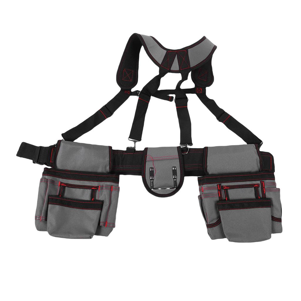 Professional Tool Belt Multifunctional Adjustable Oxford Fabric Construction Tool Pouch Suspender