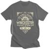 Winchester Brothers Business Tshirts Men Streetwear Men TV Supernatural T Shirt Kawaii Tee Tops Oversized Cotton Tshirt