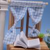 Flower Curtain Dollhouse Decor Accessories 1/12 Scale Miniature Pink Curtain  Kids