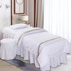 White Wave Stripe Pattern Sheet Set w/ Square Pillowcases, Includes Comforter Insert - Ultra Soft Bedding Collection, Easy Care