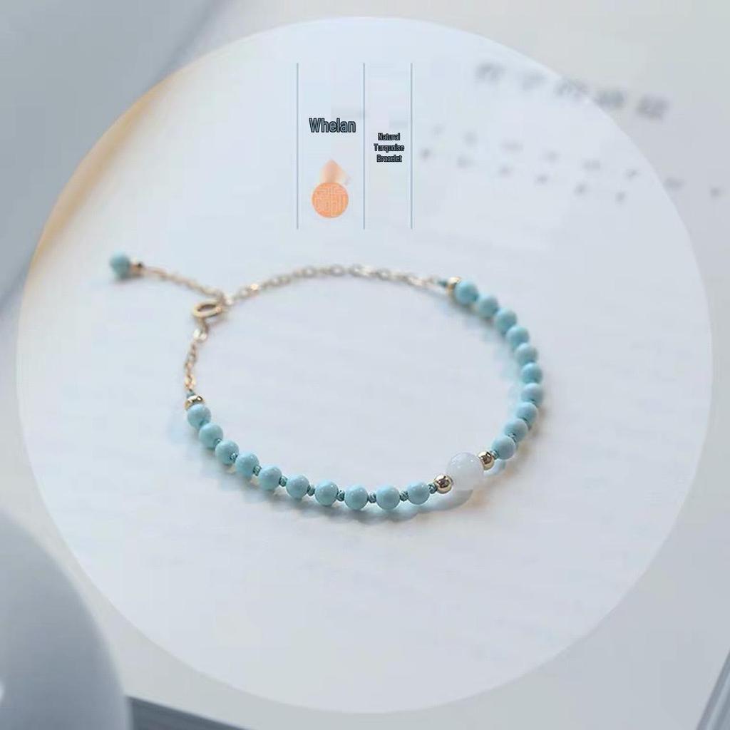 Trendy Turquoise Baby Blue Bracelet: Elegant Gift for Stylish Girls
