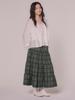 Mellotoli Check Tiered Long Skirt (2 Colors)