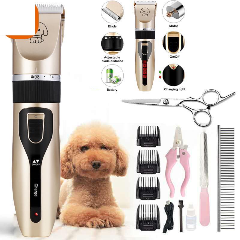 

Машинки для стрижки собак Машинки для стрижки волос Малошумные перезаряжаемые электрические бесшумные машинки для стрижки волос Триммер для шерсти кошек, собак и кроликов Инструмент для ухода за домашними животными