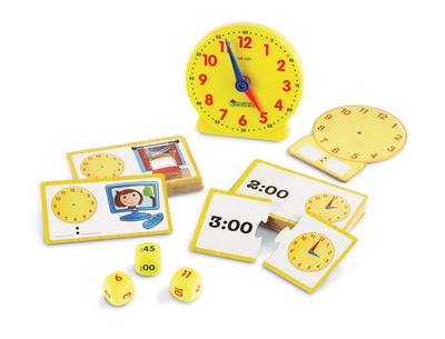 Learning Resources Math Teaching Materials Learning Clock Clock Activity Set Genuine Product LER3220-J