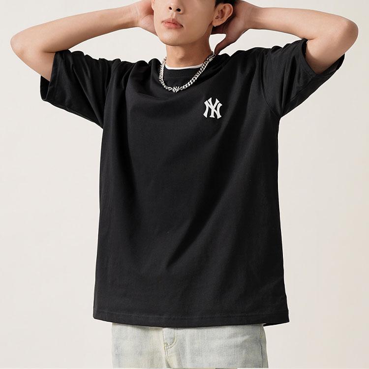 New MLB T Shirts Unisex Black 3ATS33023-50BKS