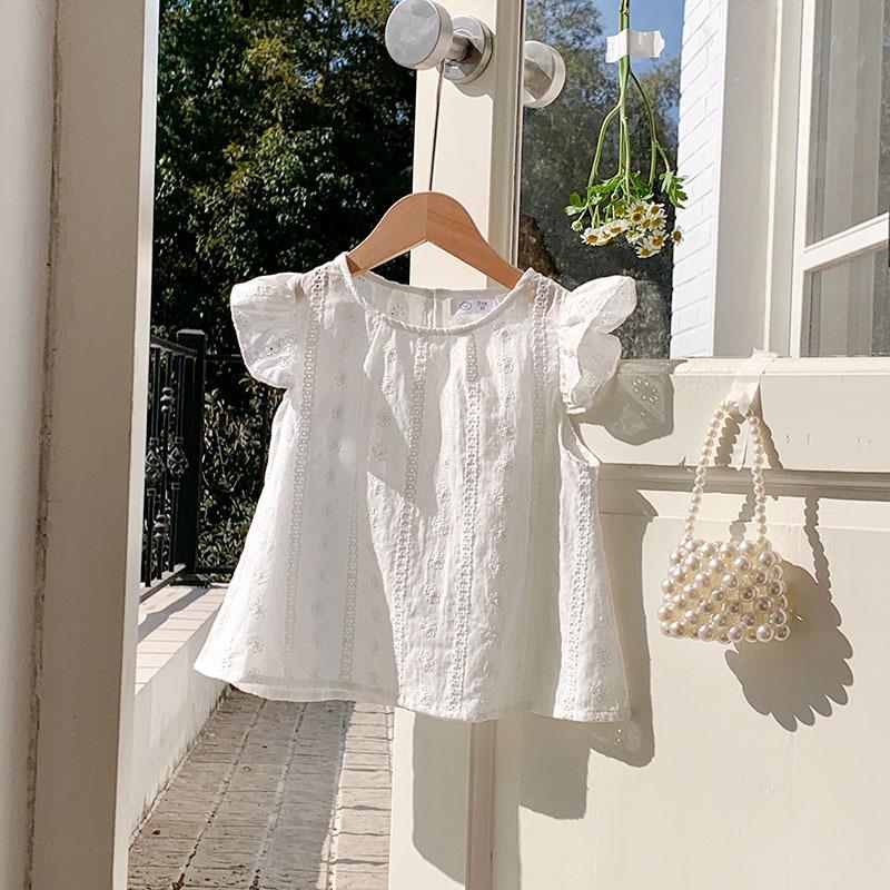 Girls' Sleeveless Ruffled Lace Tank & Shorts Set - Summer 2025 Collection