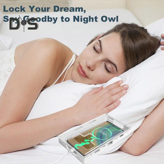 Cutie de blocare a telefonului mobil Cutie de blocare cu autocontrol cu ​​chei Cutie de închisoare pentru telefonul mobil pentru a reduce timpul petrecut pe ecranul studenților Dulapul transparent pentru telefon