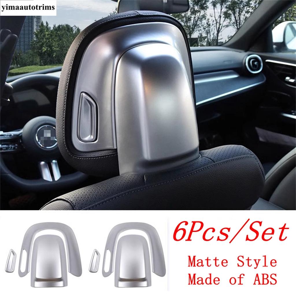 Seat Headrest Button Adjust Switch Cover Trim Accessories For Benz C Class W206 / GLC X254 / E Class W214 2024 2025