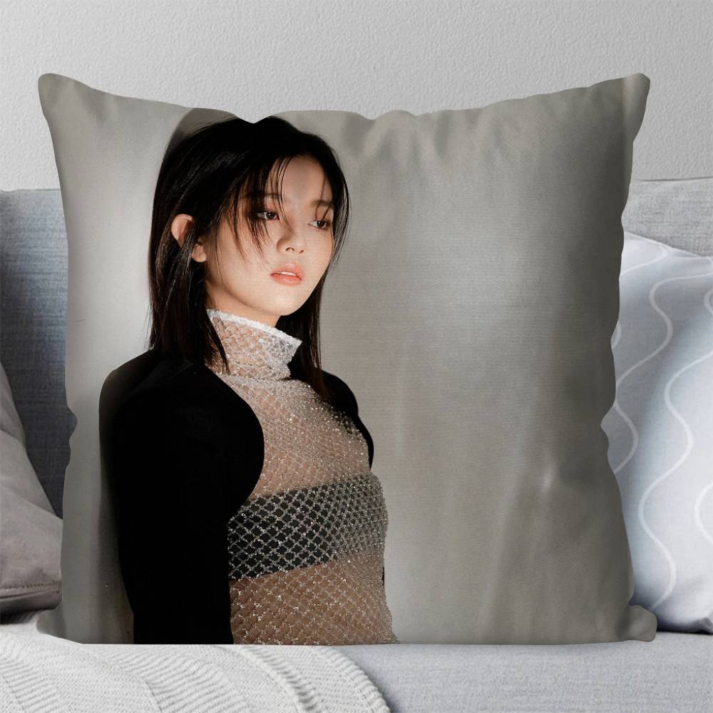 Korean Celebrity SShin Eun Soo Pillow Case Fashion Square Pillowcase Bedroom Sofa Room Ins Decoration Leisure