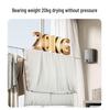 Gun Gray Retractable Invisible Clothesline for Indoor, No-Punch Installation; Ideal for Bathroom or Balcony.
