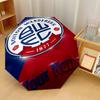 Bolton Wanderers FC Automatic 3‑Fold Umbrella 8‑Rib Windproof Folding Umbrella Sun Rain Protection For Outdoor Travel Daily Use