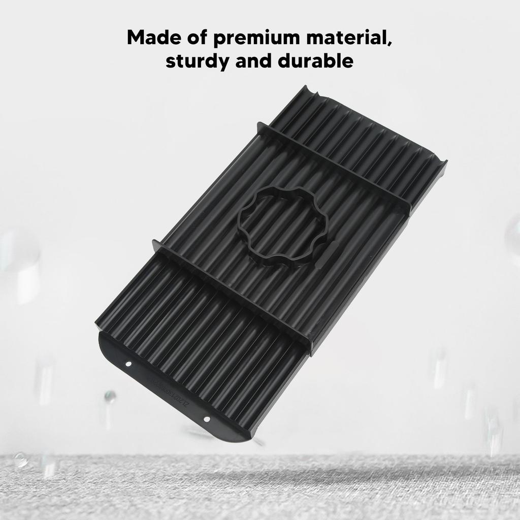 Bait Rolling Plate ABS Plastic Black Portable Lightweigh Fishing Bait Roll Board for Outdoor