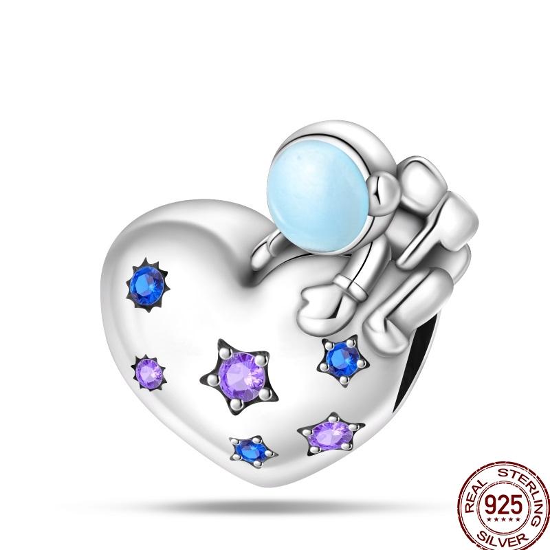 Authentic Stering copper Blue Bow Perfume Heart Charm Dancing shoes Bead Compatible With Authentic 3mm Bracelets Do It Yourself Ideal For Women Fine J