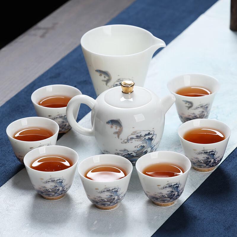 MULTIPOTENT Fuyue Style White Porcelain Kung Fu Tea Set