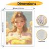 Disney Oil Painting DIY Digital Painting Belle Princess Portrait HandPainted Wall Art for Living Room and Entryway.