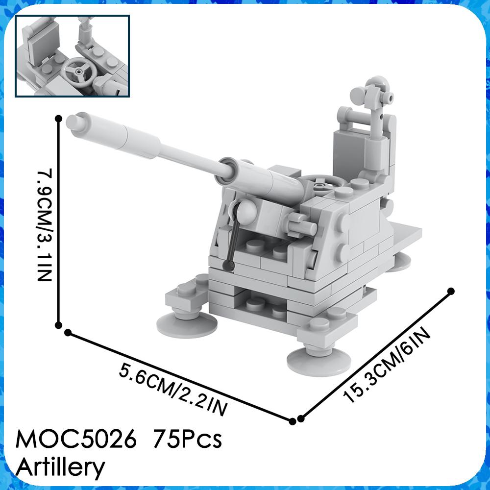 MOC WW2 Waffenziegel Motorrad Haubitze Waffenständer Militärfahrzeug Kompatible Figuren Bausteine Spielzeug Für Kinder Erwachsenen Geschenk