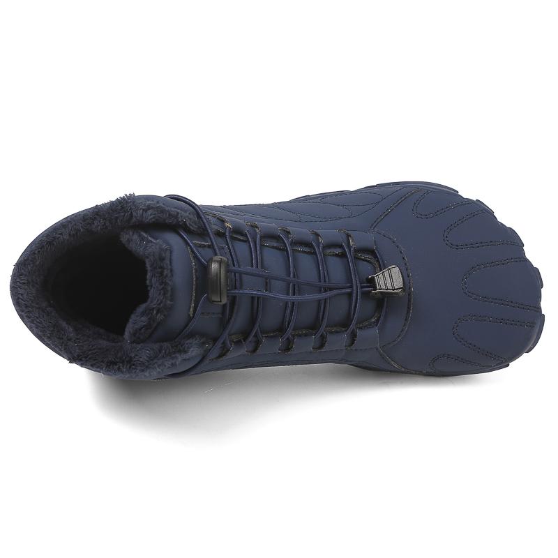 Fashion Winter Booties Men Snow Bare Foot Casual Shoes Outdoor Work Shoes Ladies Warm Fur Men Ankle Shoes Snow Boots