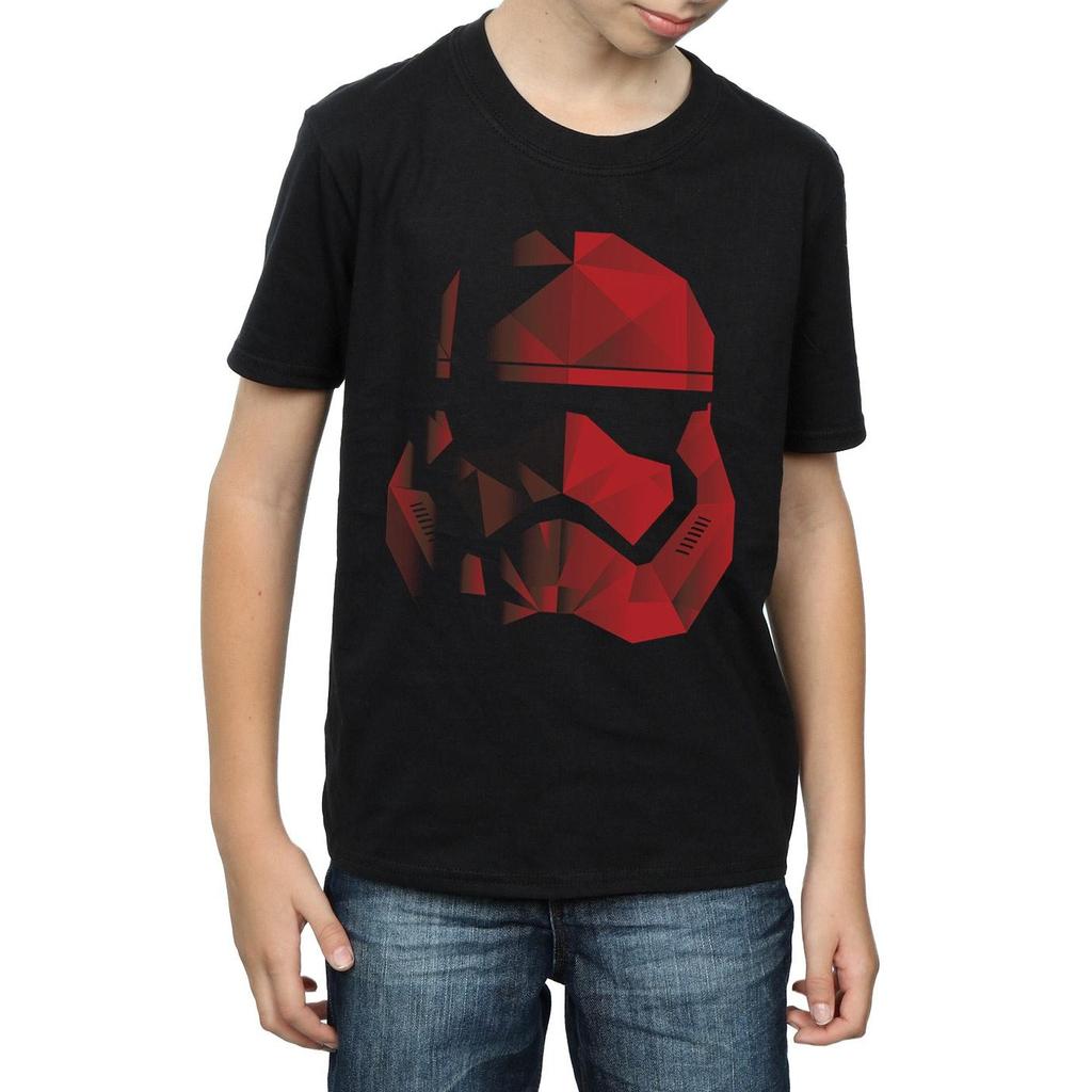 Star Wars: The Last Jedi Boys Cubist Stormtrooper Helmet Cotton T-Shirt