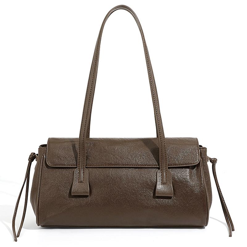 HIFASHION Top Grain Genuine Leather Shoulder Tote Bags Women Casual Daily Work Underarm Purses Large Capacity Ladies Handbags