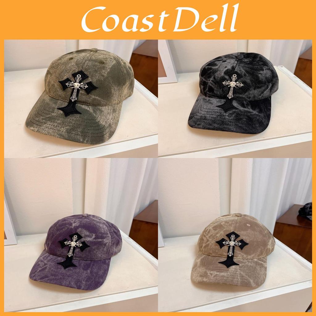 Cross Embroidered Baseball Cap With Adjustable Fit For Men And Women Fashion Spring Summer